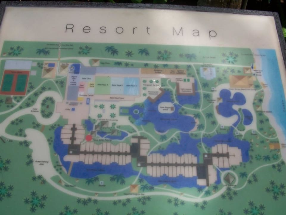 Resort map, das dunkelblaue sind alles Pools The Laguna A Luxury Collection Resort & Spa