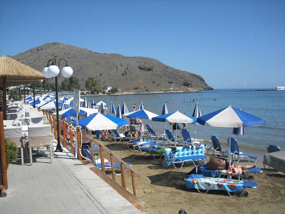 Strandbereich des Hotels Corissia Beach Hotel