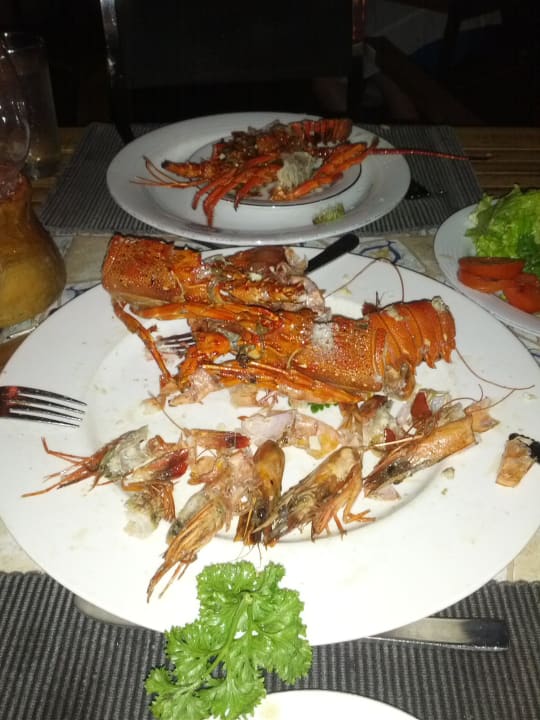 Langusten und Shrimps Mermaid Hotel & Club
