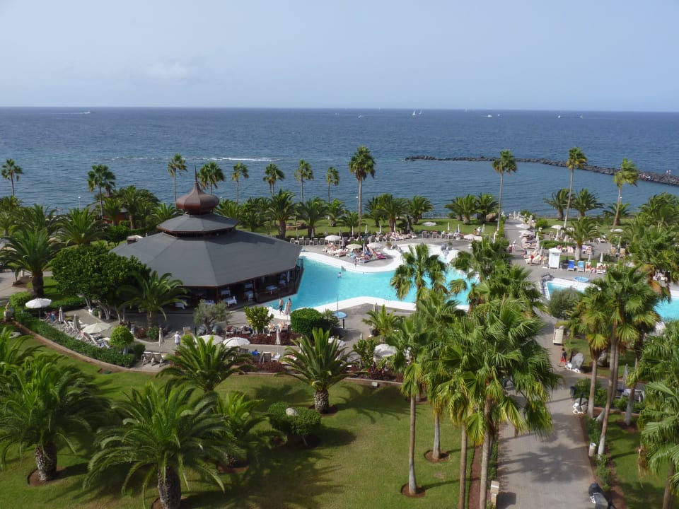 Blick von der Dachterrasse Hotel Riu Palace Tenerife
