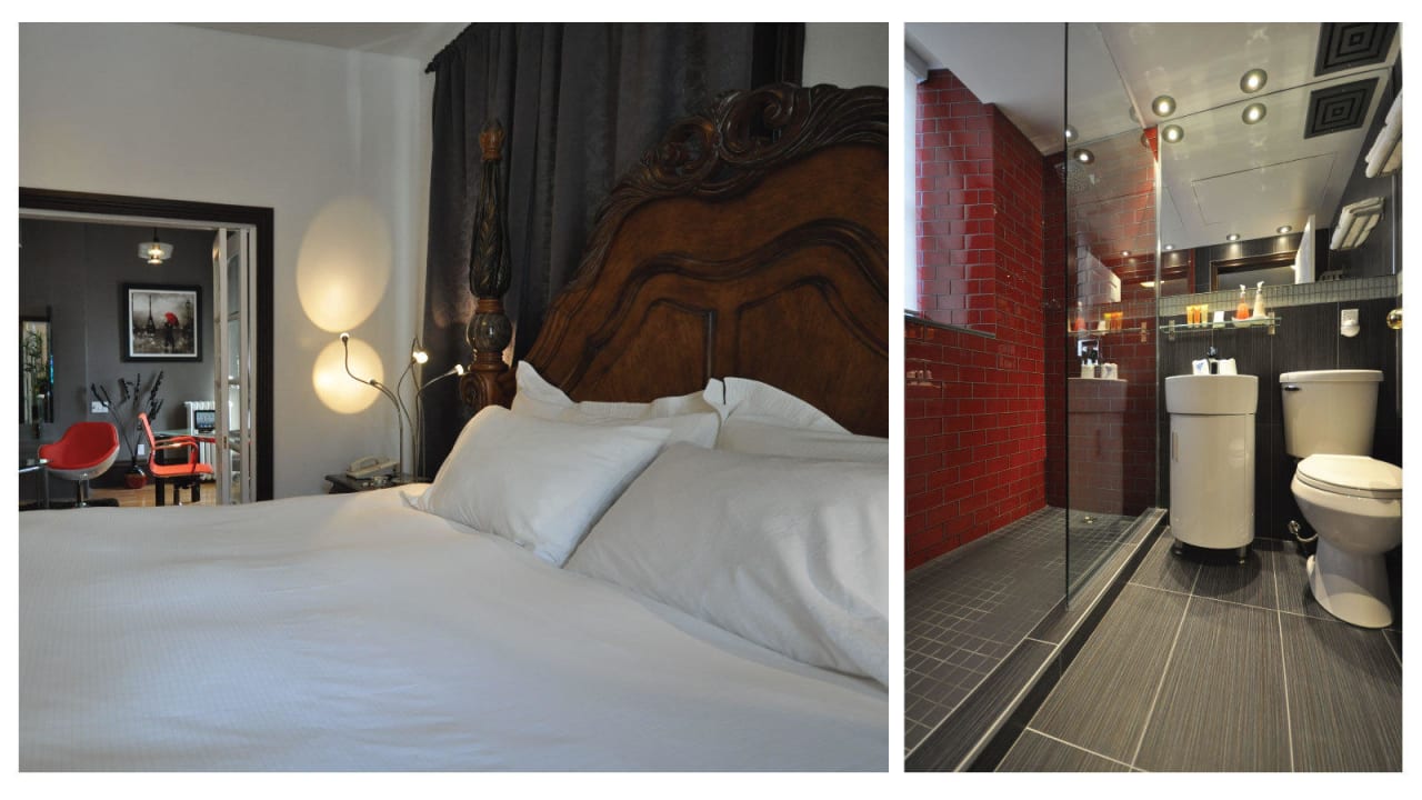 Deluxe King with Fireplace + washroom Swiss Hotel