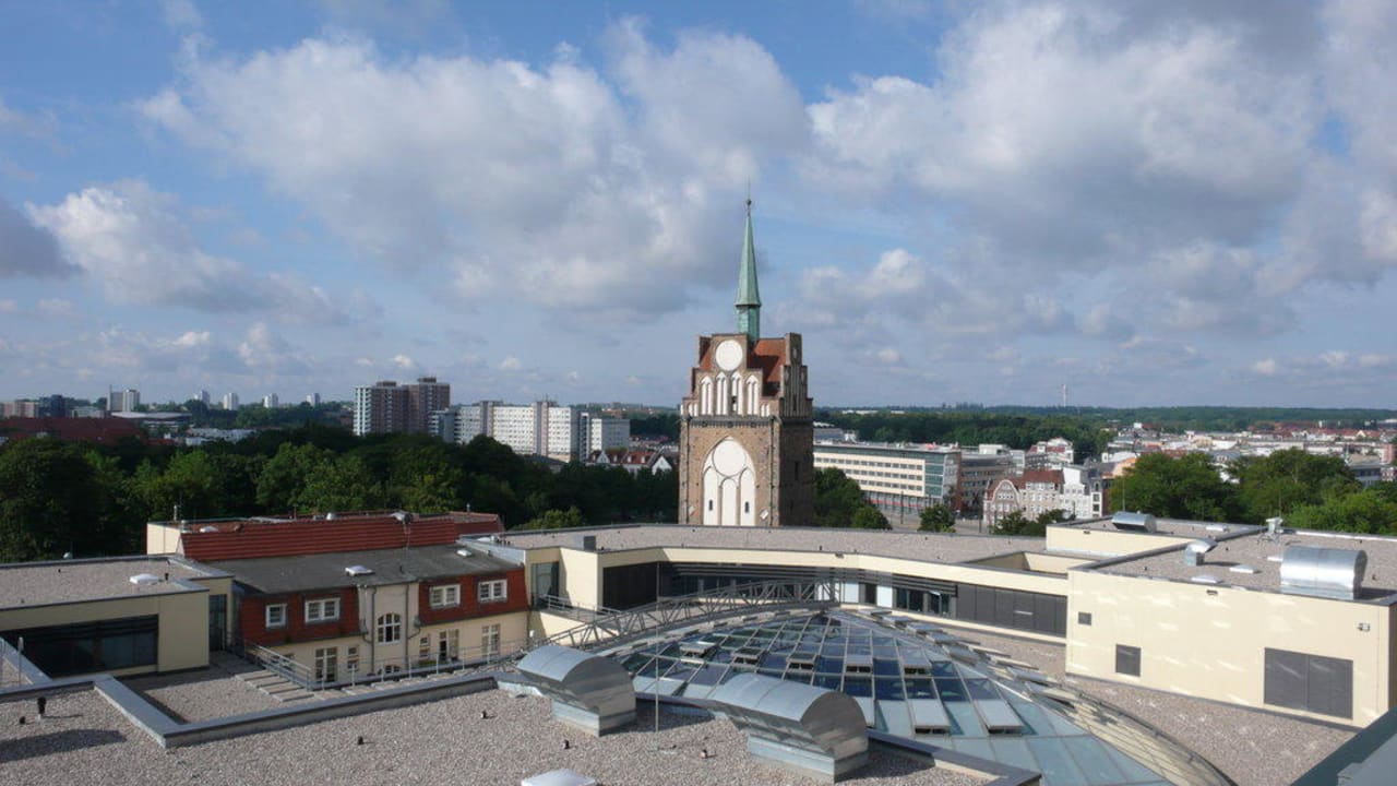 Dachterrassen Ausblick ScanHotels City Rostock