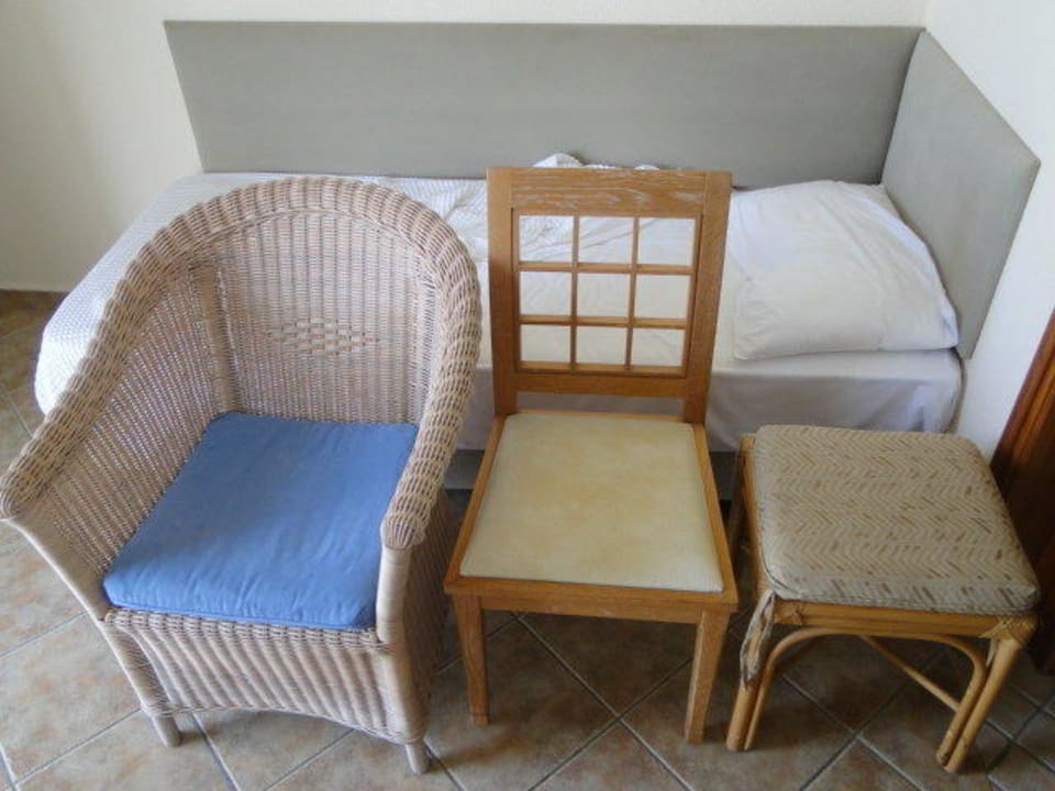 Zusammengewürfeltes Mobiliar, Kinderbett Grecotel Casa Paradiso