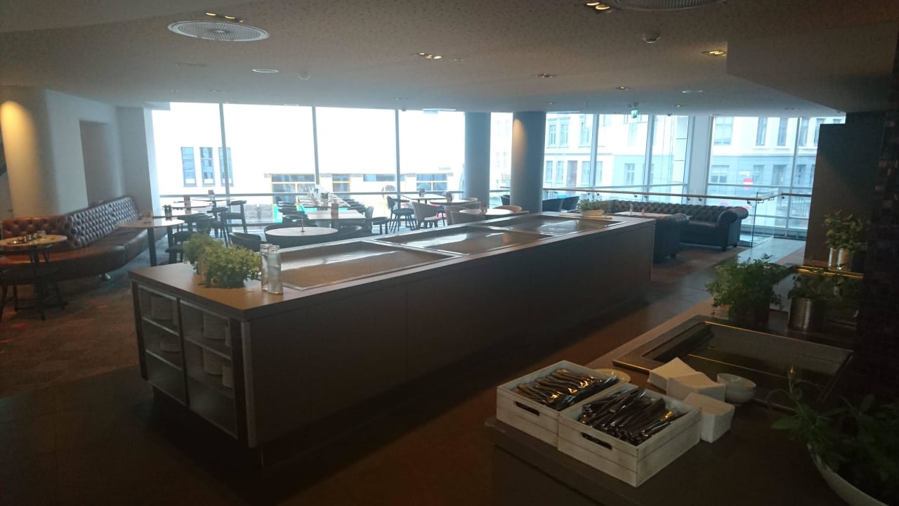 Hier steht sonst das Frühstück Hotel Scandic Ørnen