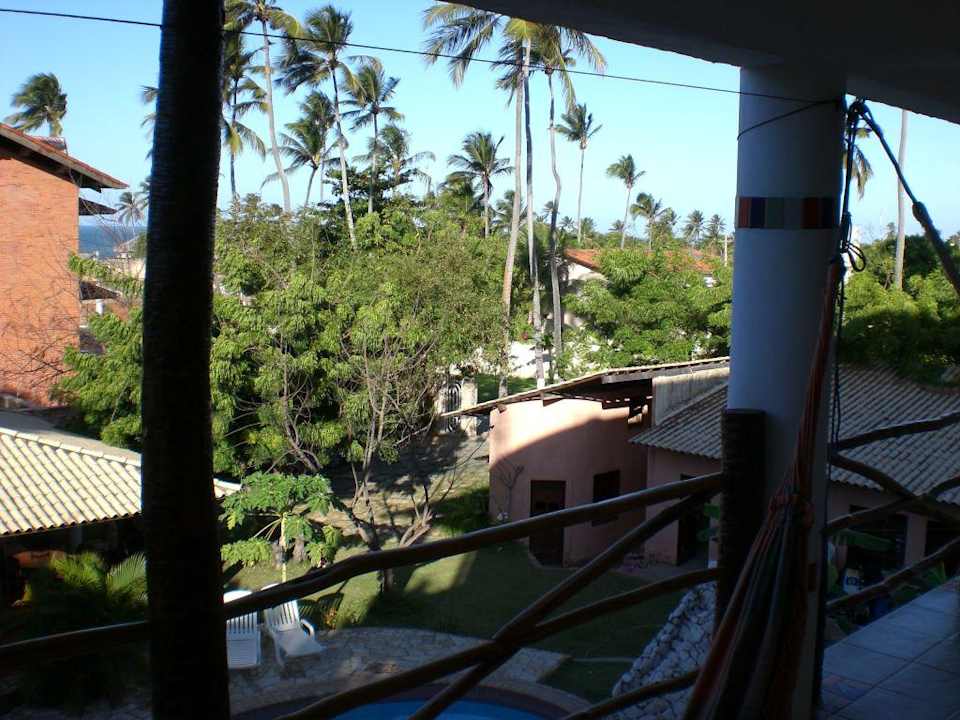 Ausblick von der terrasse aus Hotel Pousada Tropical Wind