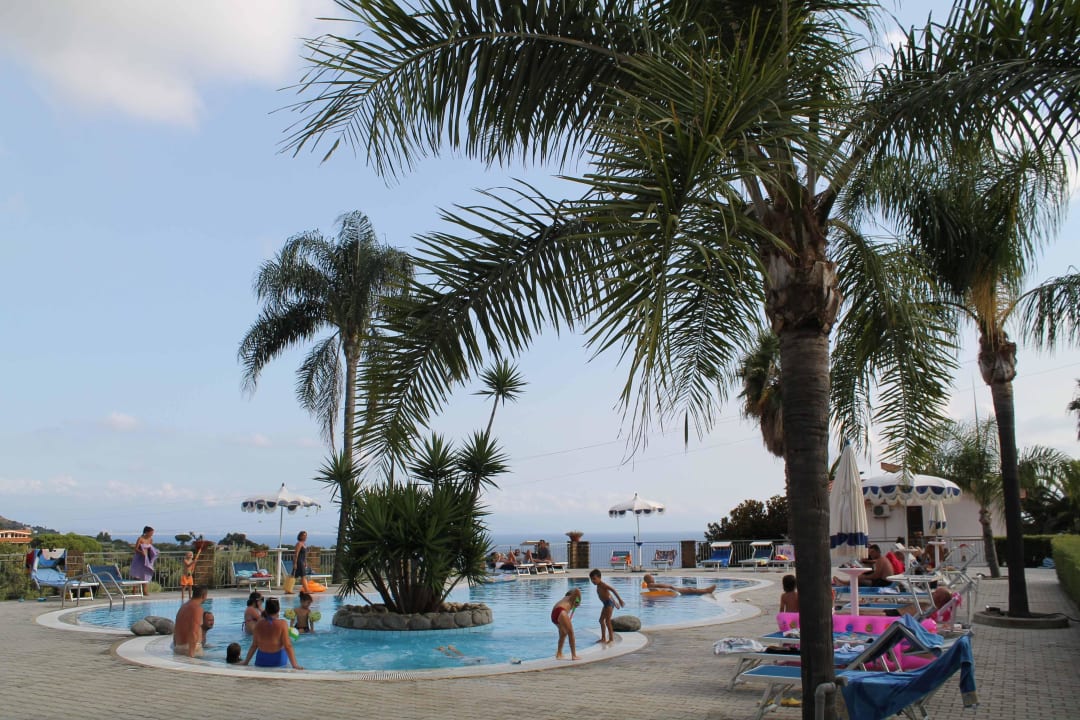 Vista sulla piscina Hotel Residence Rosy