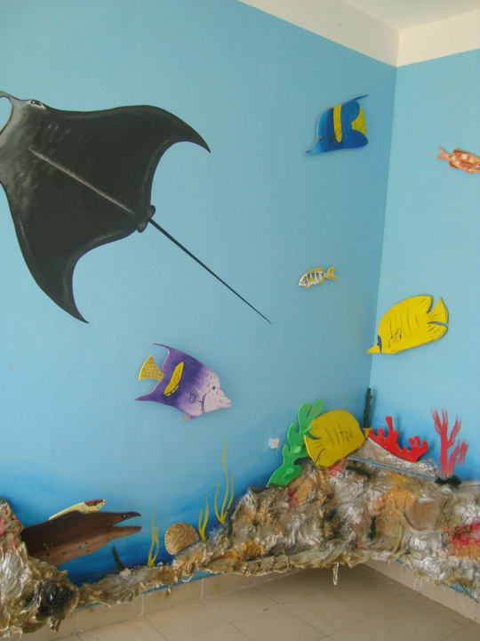 Ein Motiv an der Wand  Pickalbatros Jungle Aqua Park Resort - Neverland Hurghada