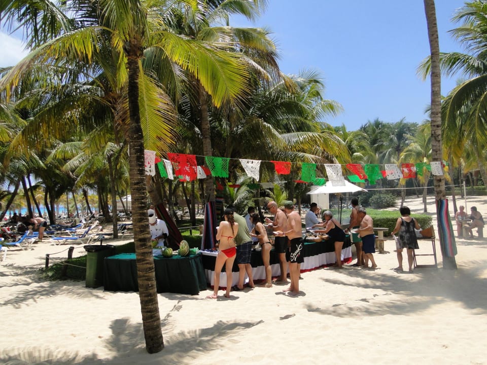Strand-Imbiss Hotel Riu Palace Mexico