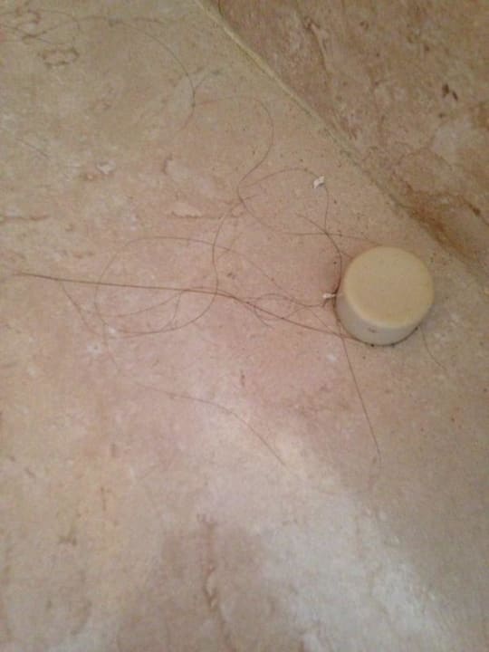 Haare am Badezimmer Aparthotel Ciudad Laurel