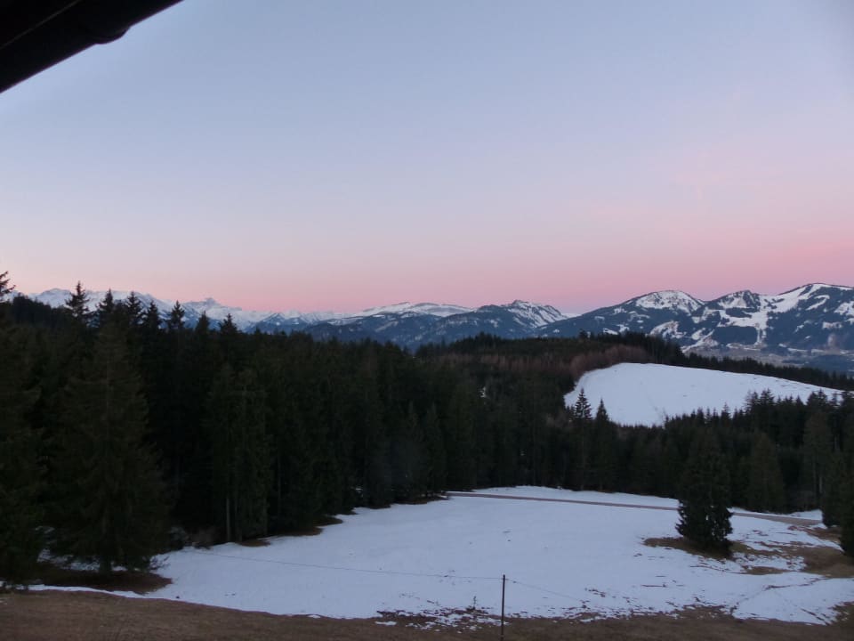 Morgenblick vom Balkon Berghotel Sonnenklause