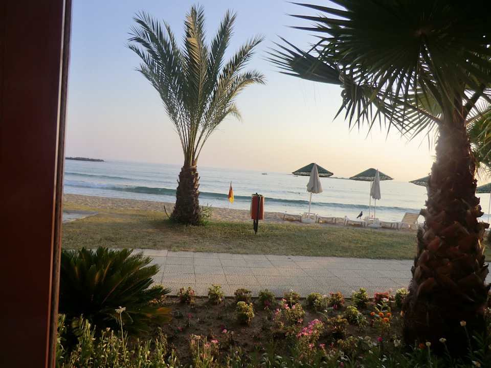 Blick ausm restaurant Top Hotel