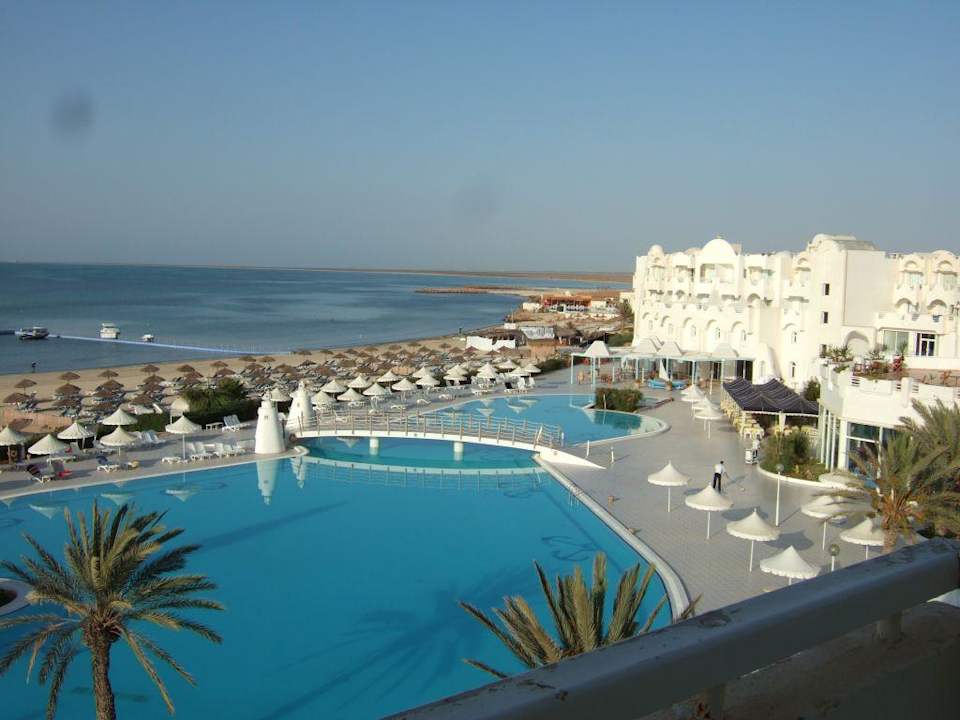 Ausblick vom Zimmer mit Meerblick Hotel Bravo Djerba