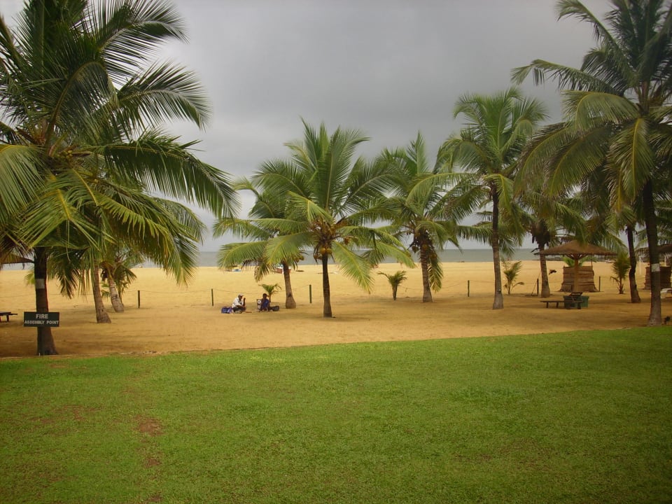 Blick vom Restaurant zum Meer Goldi Sands Hotel