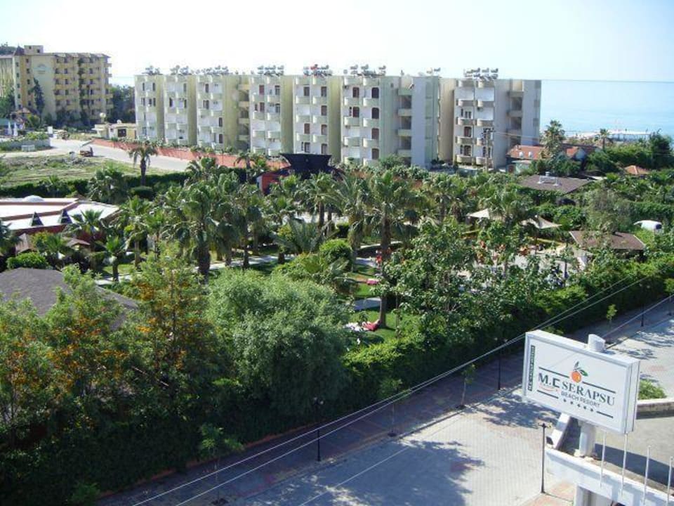 Aussicht vom Balkon Hotel Royal Garden Beach