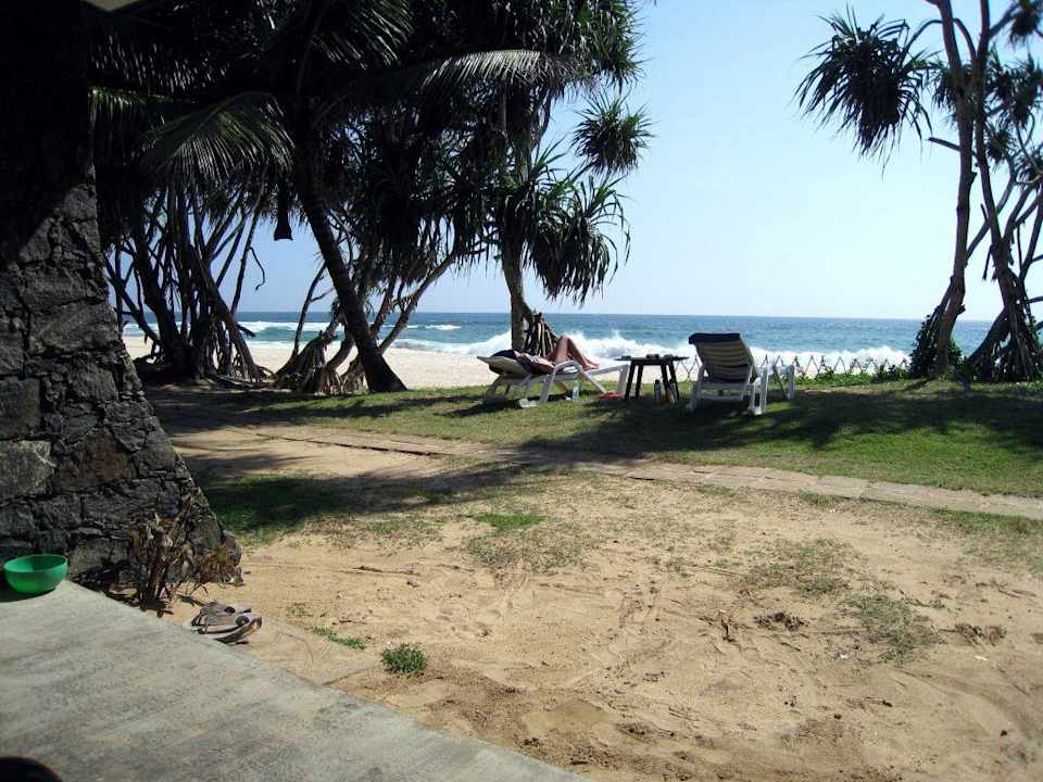 Blick von Zimmer 405 Hotel Koggala Beach