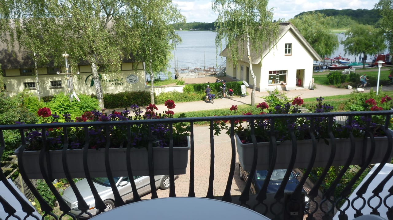 Ausblick Richtung See von der 1. Etage Hotel An der Seepromenade