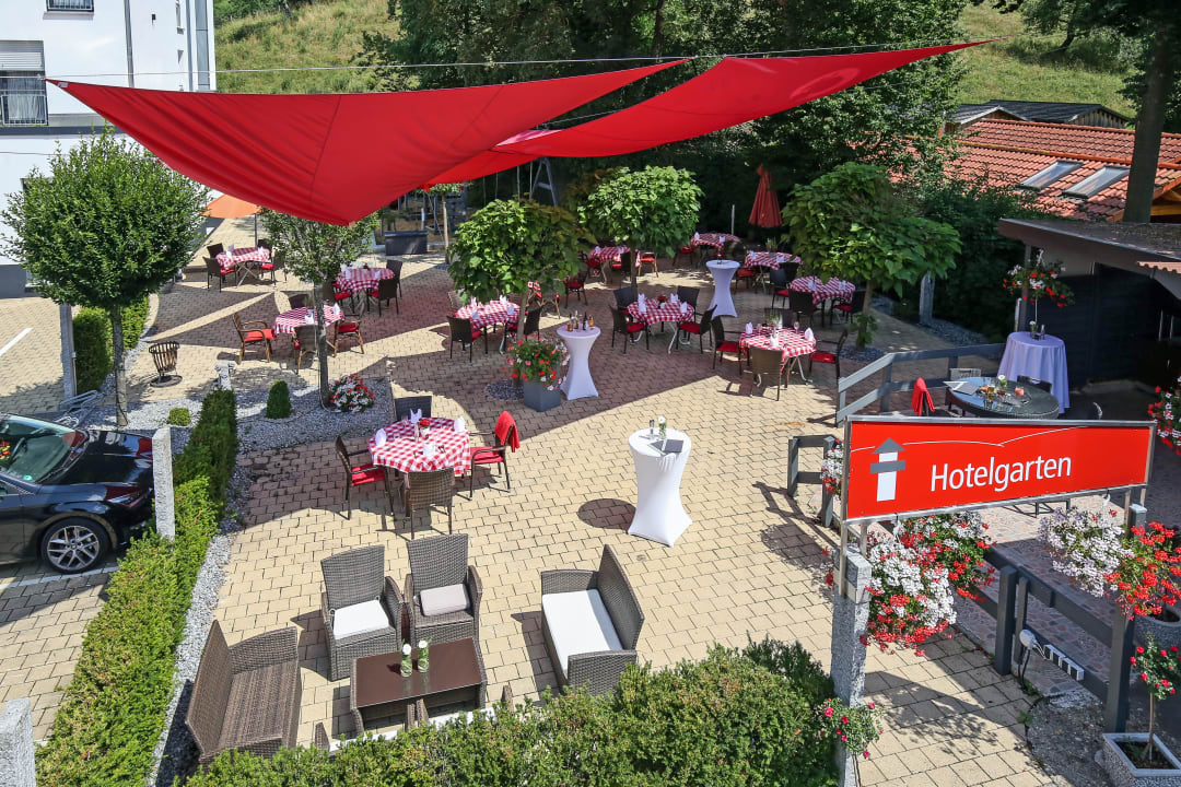 Gartenanlage Aalener Römerhotel am Weltkulturerbe Limes