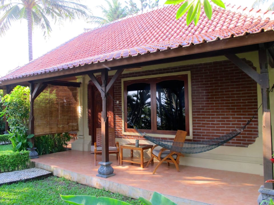 Blick auf unseren Bungalow Puri Dajuma Beach Eco-Resort & Spa