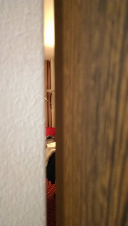 Der Blick ins Zimmer durch die geschlossene Badtür Best Western Plus Amedia Wien