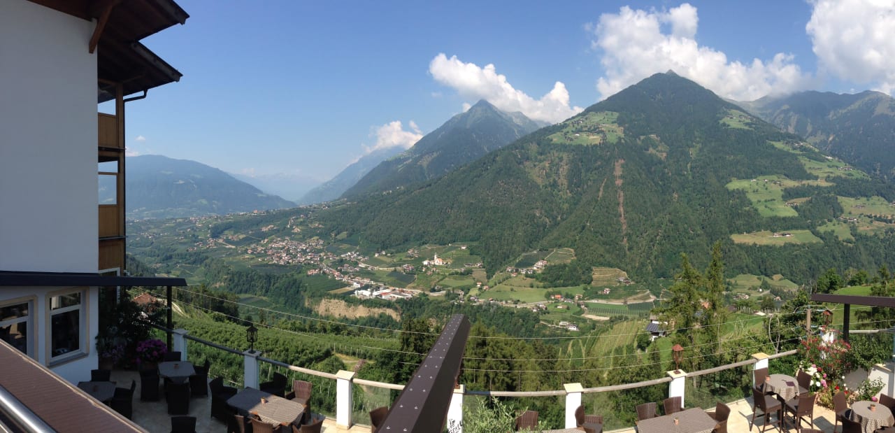 Ausblick vom Parkplatz aus Hotel Panorama
