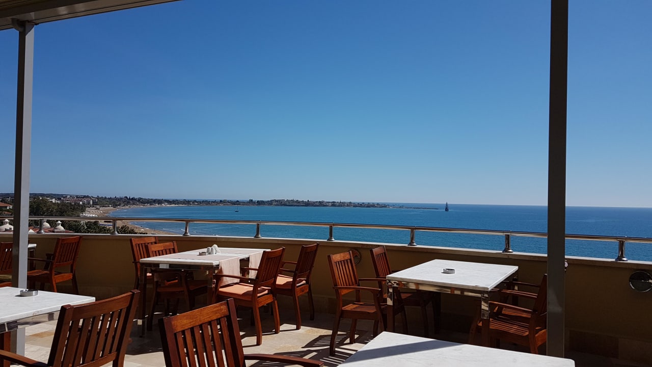 Blick vom Tisch Melas Resort Hotel