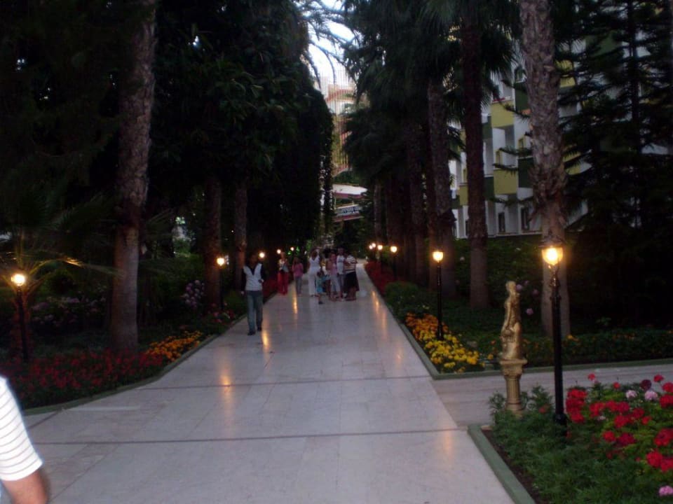 Garden path to the main restaurant Botanik Hotel & Resort