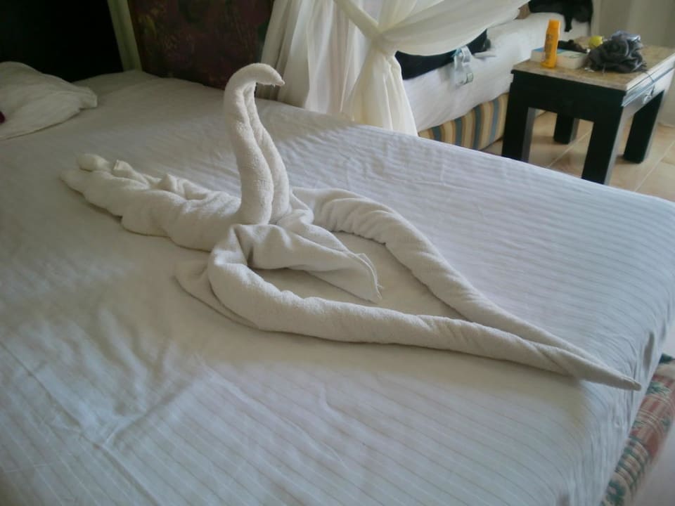 Handtuchschwan mit Herz Pickalbatros Jungle Aqua Park Resort - Neverland Hurghada
