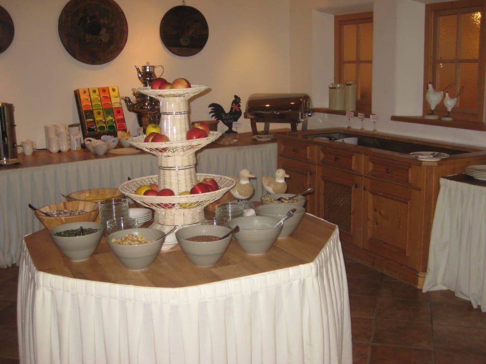 Teil des Frühstücksbuffets Wanderhotel Vinschgerhof
