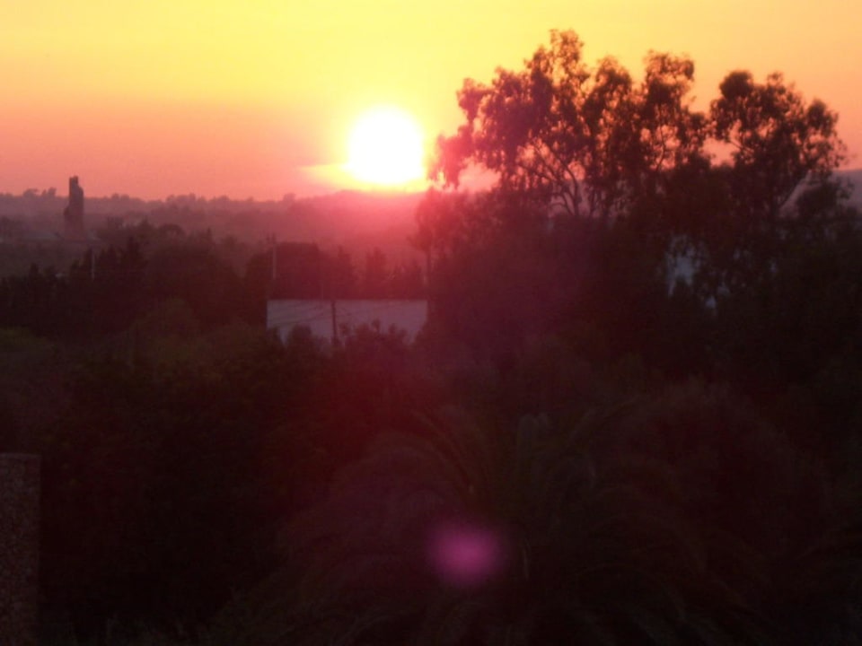 Sonnenuntergang vom Zimmer aus Hotel Mariant Park
