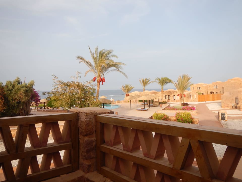 Blick vom Balkon auf Pool und Meer Mövenpick Resort El Quseir