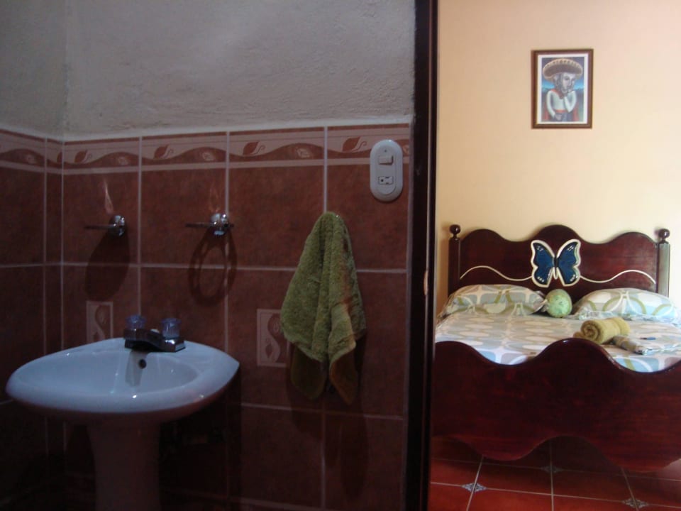 Dusche / WC - Zimmer  Ecolodge Blue Morpho