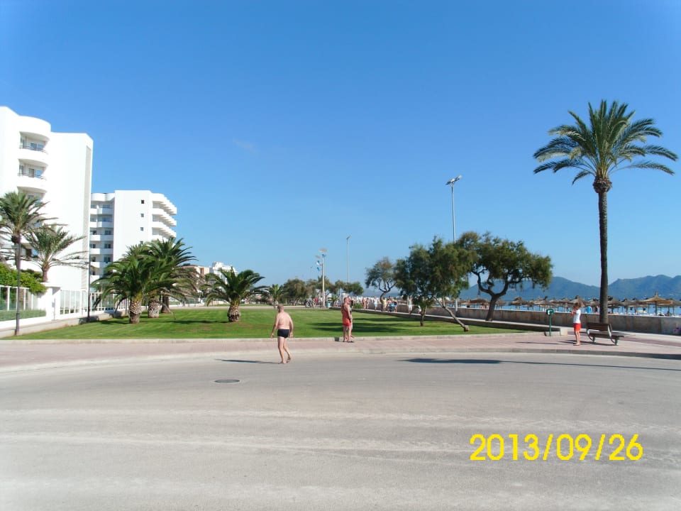 Kurzer Abstand zwischen Hotel und Strand Hipotels Hipocampo Playa