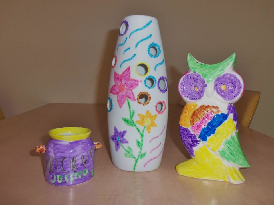 Keramik bemalt Ferienappartements Residenz MeeresBlick