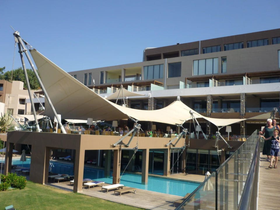Hauptrestaurant mit Pool Atlantica Mikri Poli Crete