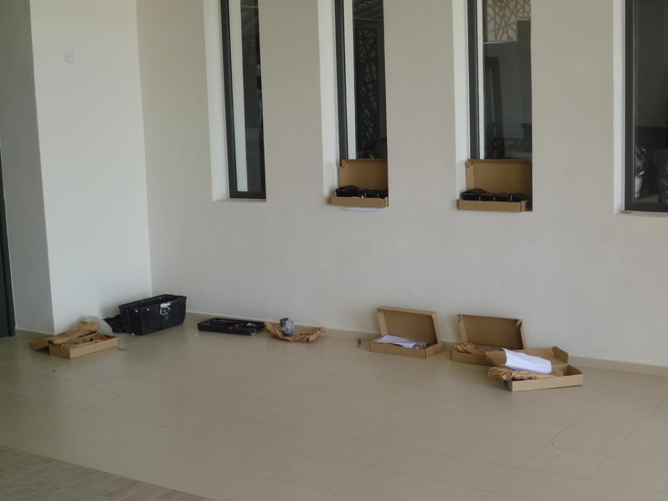 Bauarbeiten in der Lobby Club Palm Azur