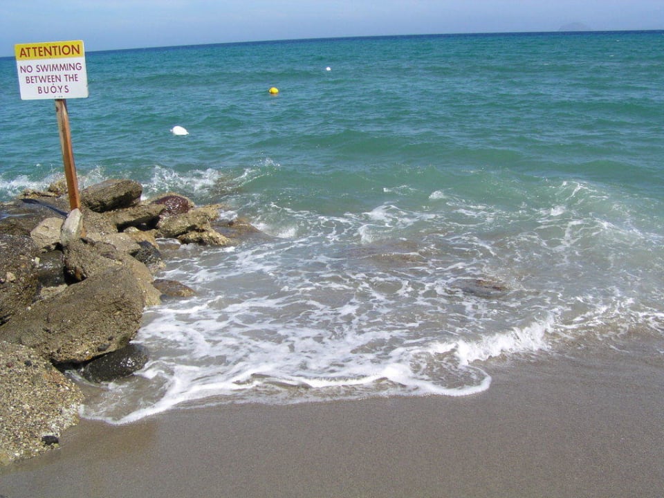Strand am Nachbarhotel Aegean Village Atlantica Mikri Poli Kos