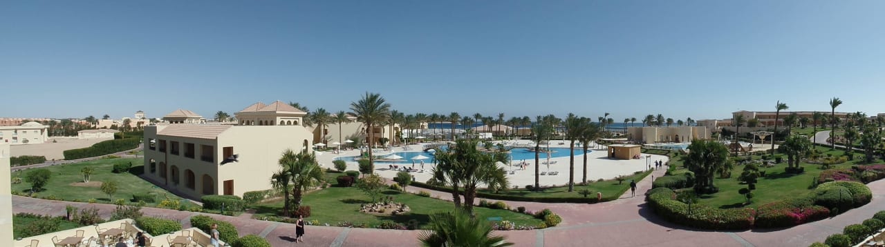 Panorama. aufgenommen vom restaurant Cleopatra Luxury Resort Makadi Bay