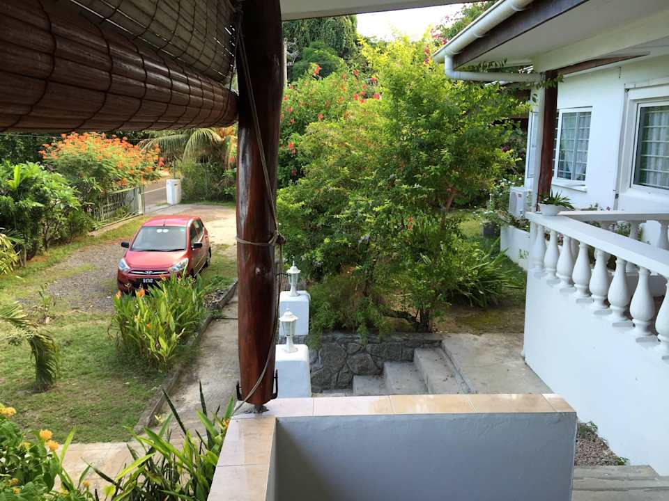 Blick von Gemeinschaftsterrasse Guesthouse The Beach House