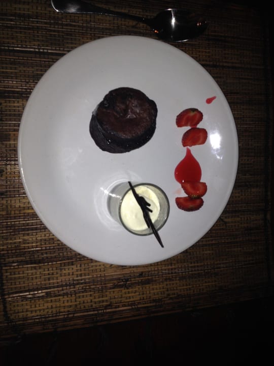 Dessert im Hotel-Restaurant "Garpu" Ramayana Candidasa Beach Resort