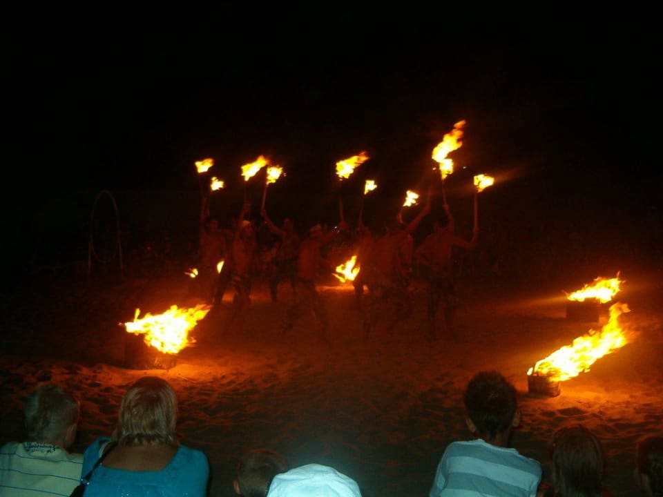 Feuershow am Strand Houda Golf & Beach Club