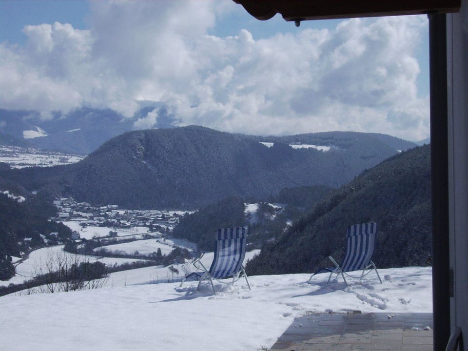 Panoramaausblick im Winter Ferienwohnung Oberplunerhof