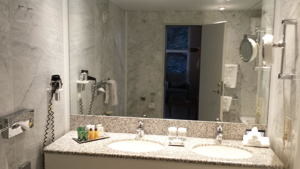Bad mit Pflegeprodukten Hilton Dresden