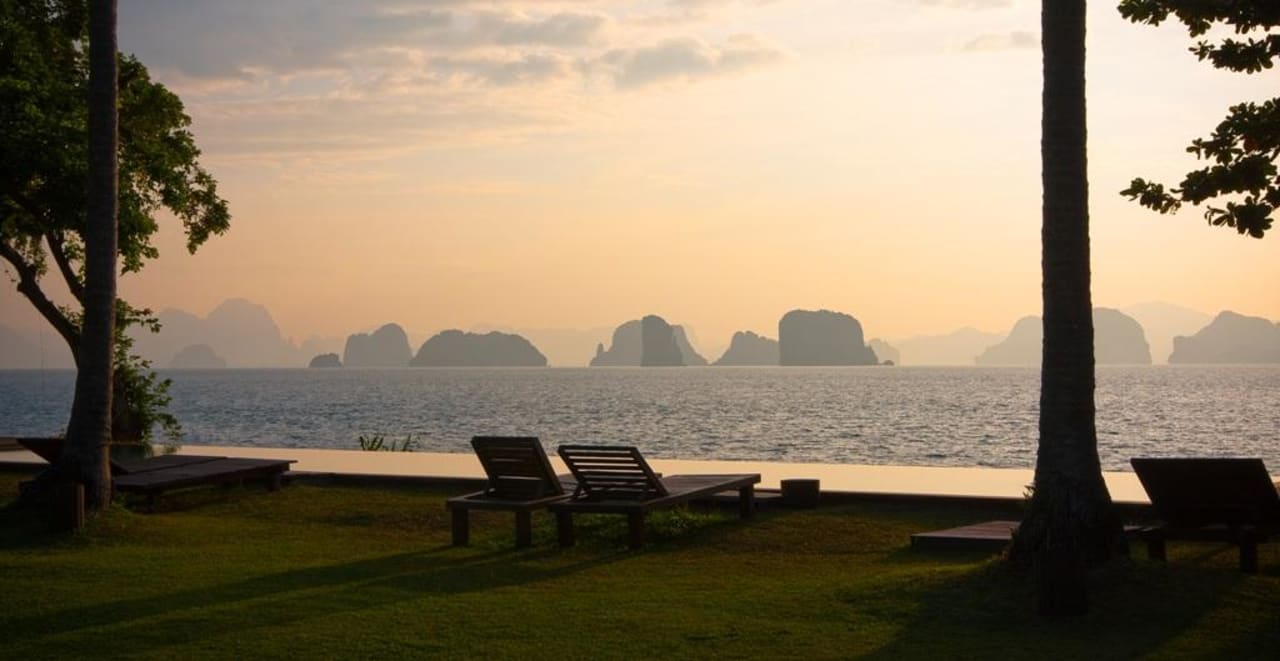 View from our pool to the Pakoh Islands Hotel Koyao Island Resort