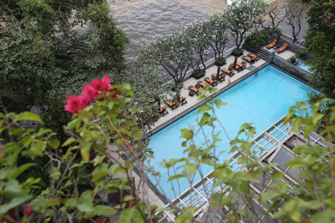 Blick auf den Pool Shangri-La Hotel, Bangkok