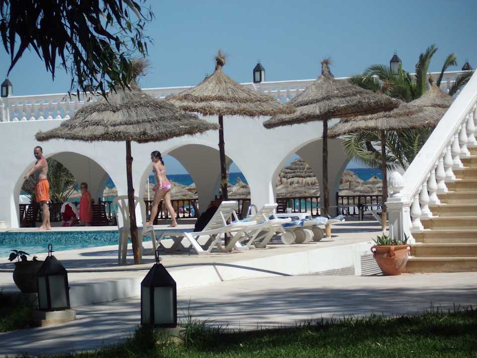 Blick von unseren Balkon mit Strandblick The Club Hammamet