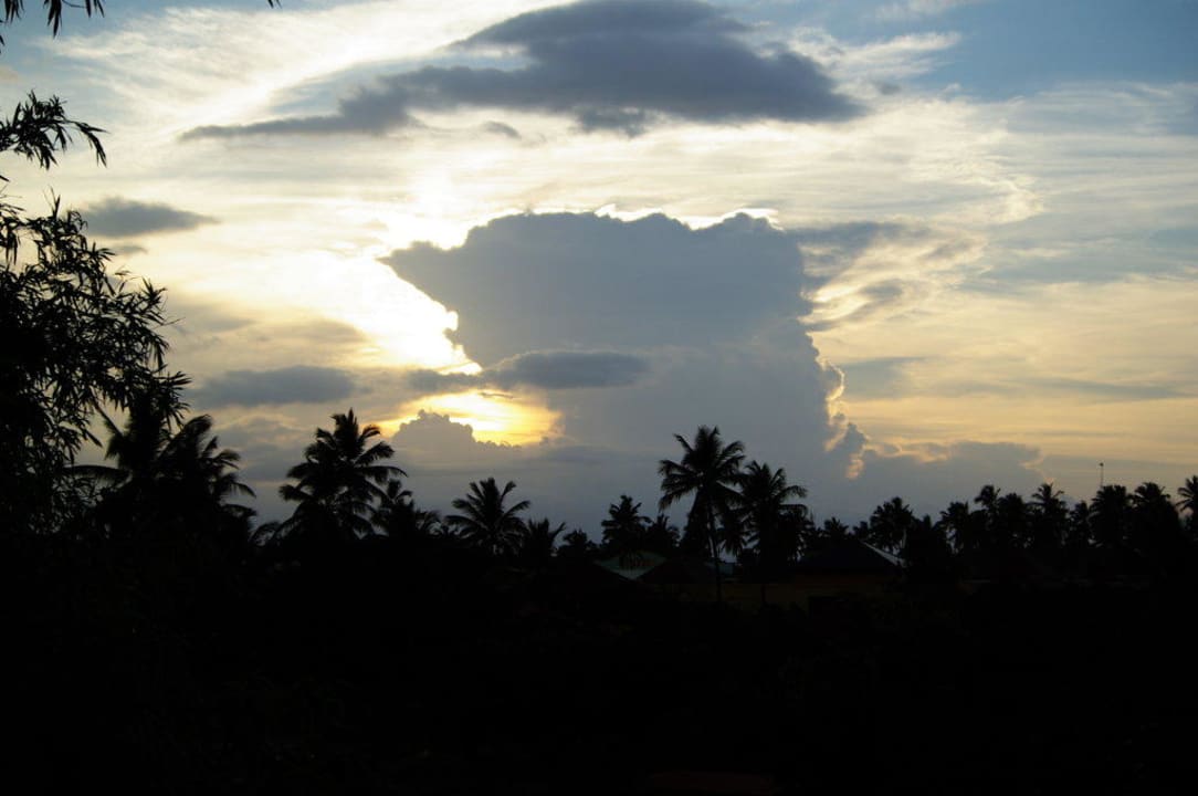 Sonnenuntergang vom Hotelflur aus Punta Cana Princess All Suites Resort & Spa