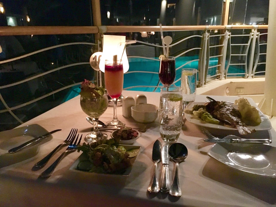 Abendessen auf der Terrasse Shams Prestige Abu Soma-Adults Only