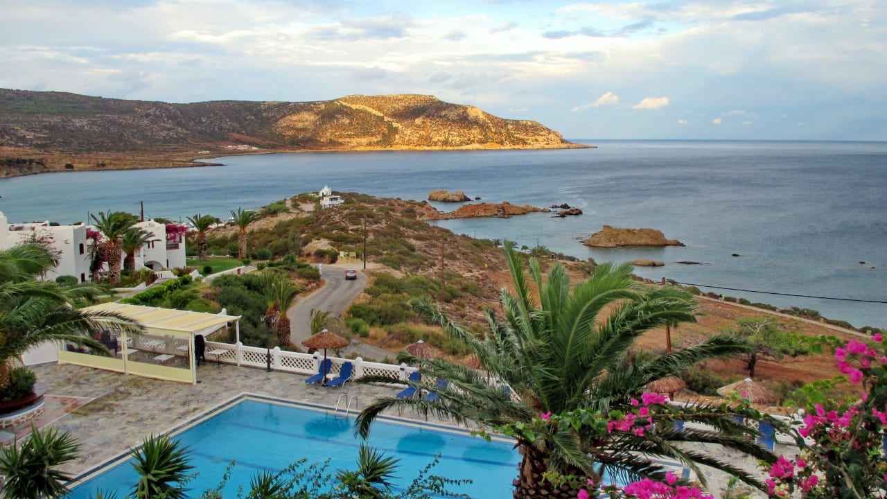 Zimmerausblick mit Pool Amoopi Bay