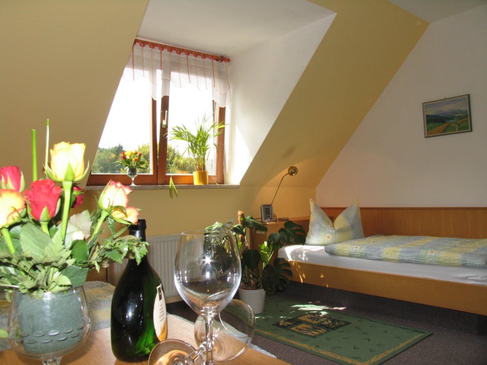 Innenansicht Einzelzimmer Hotel Grüner Baum