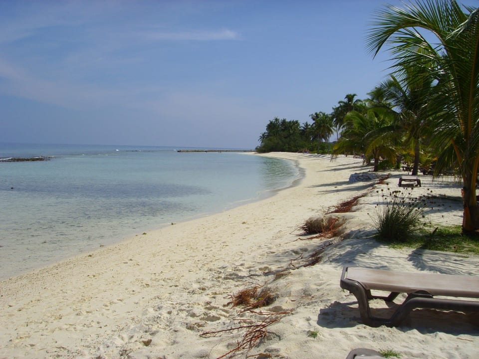 Strand vor den Garten-Bungalows Kuredu Island Resort & Spa